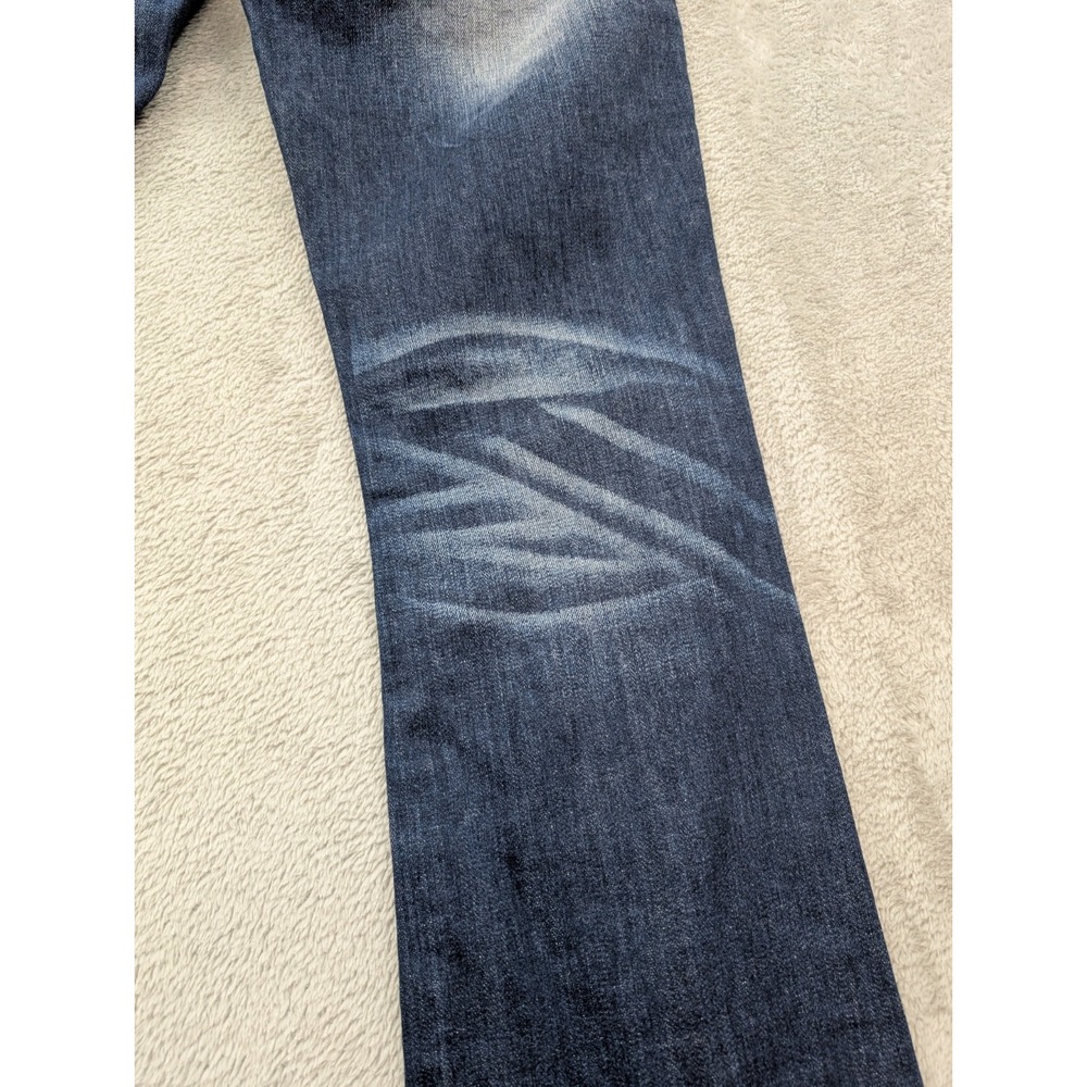 Rock Revival Womens Bootcut Jeans Blue Medium Wash Denim Embroidered Studded - Picture 15 of 16